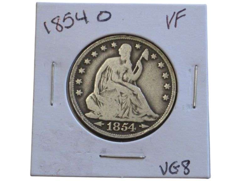 1854-O SEATED HALF DOLLAR