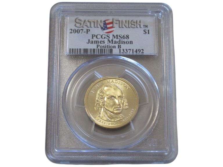 2007 $1 MADISON PCGS 68