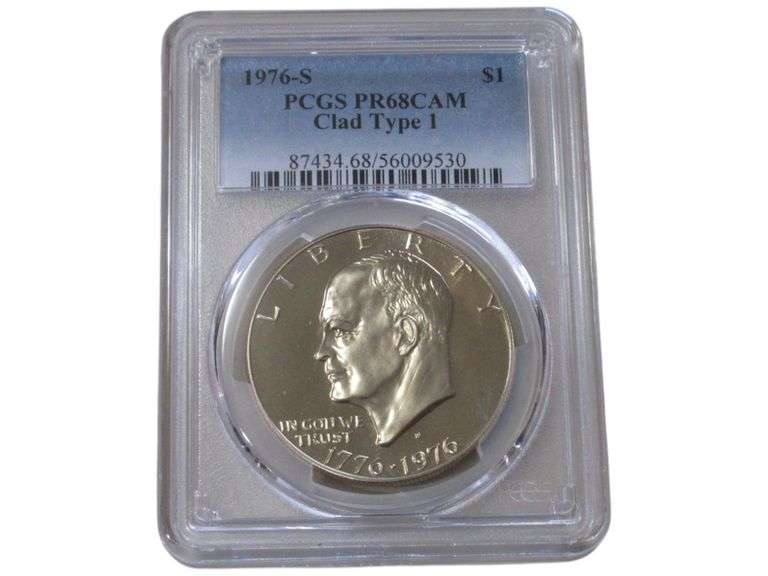 1976-S Eisenhower Dollar PCGS PR68CAM Clad Type 1