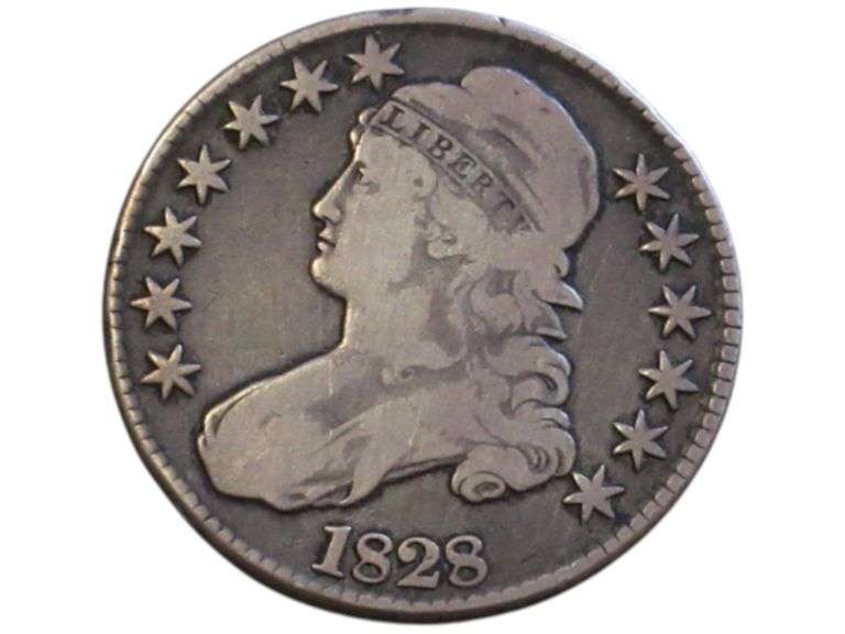1828 CAPPED BUST HALF DOLLAR