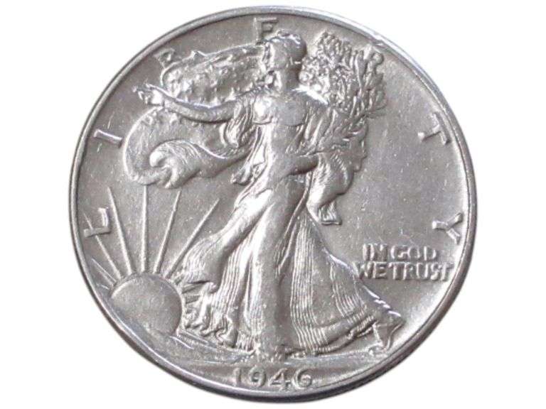 1946 Walking Liberty Half Dollar  - Collectible Silver Currency