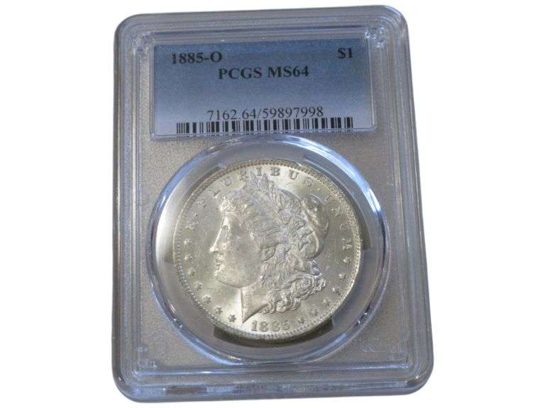 1885-O Morgan Silver Dollar - PCGS MS64 Graded