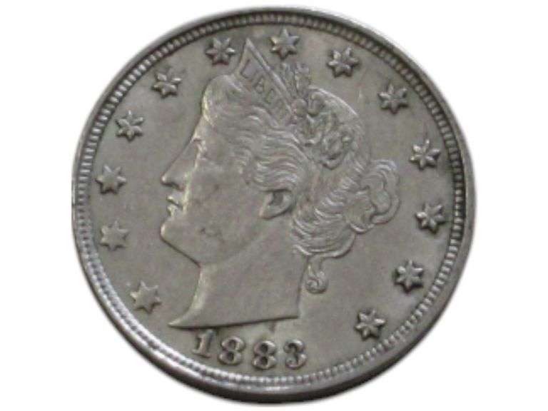 1883 V NICKEL NO CENT