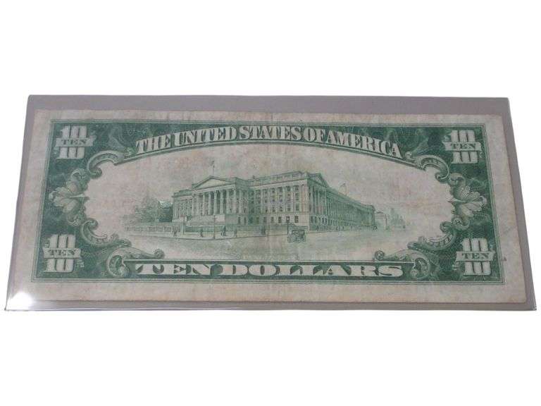 1929 $10 Federal Reserve Banknote - New York Issue