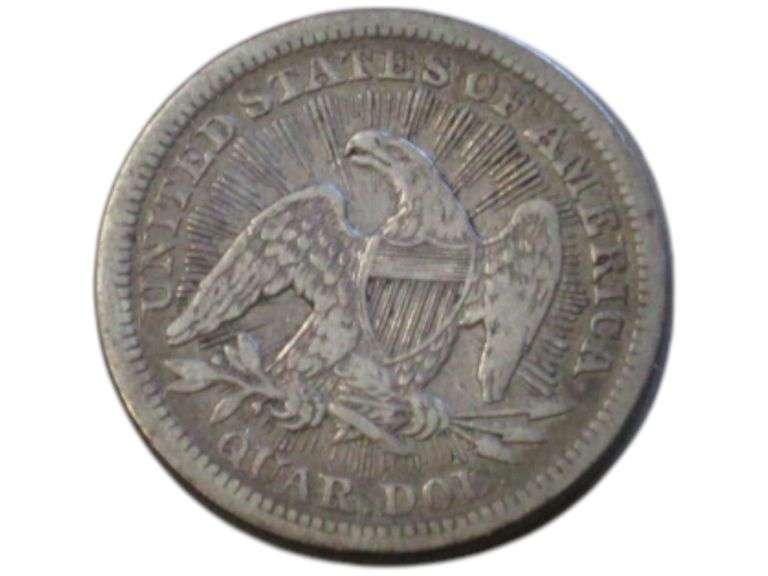 1853 Seated Liberty Quarter