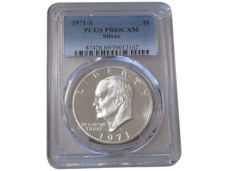 1971-S Eisenhower Silver Dollar $1  PCGS PR69CAM