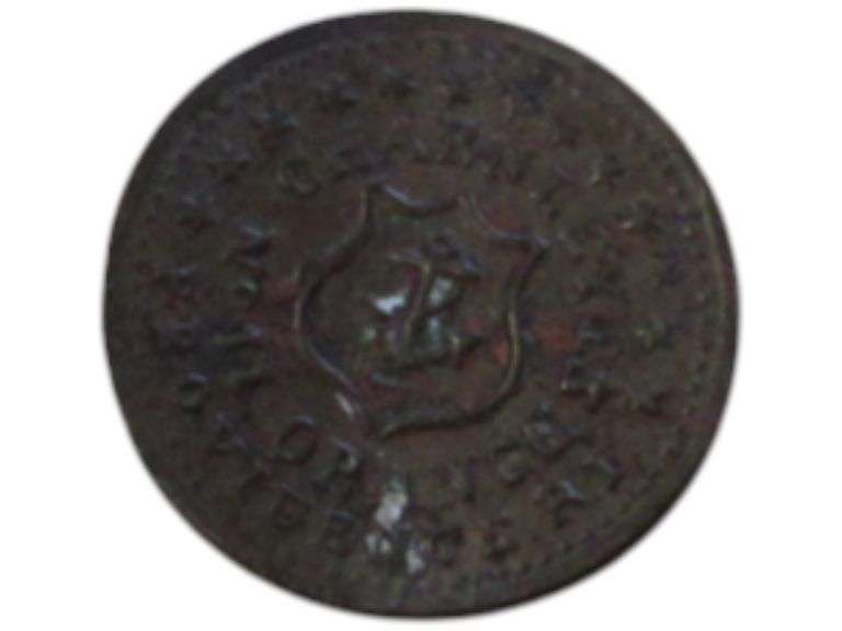 Antique Mechanics Bank Providence RI Civil War Token 1863