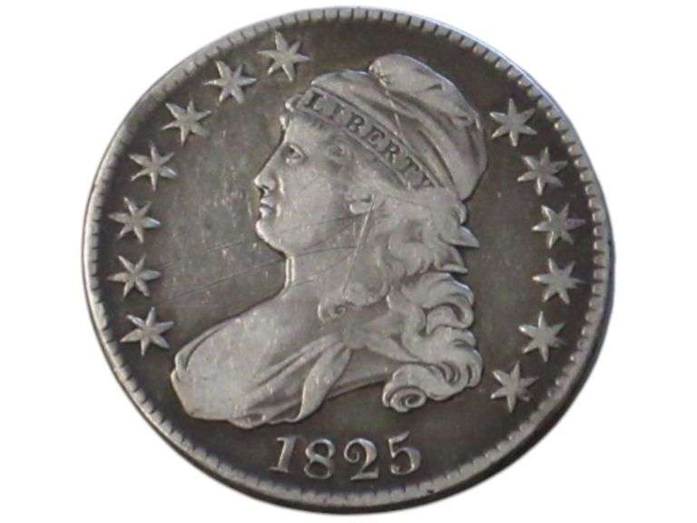 1825 Capped Bust Quarter - Silver  Historical Collectible