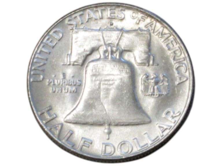 1962 D Franklin Half Dollar Silver  - Liberty In God We Trust