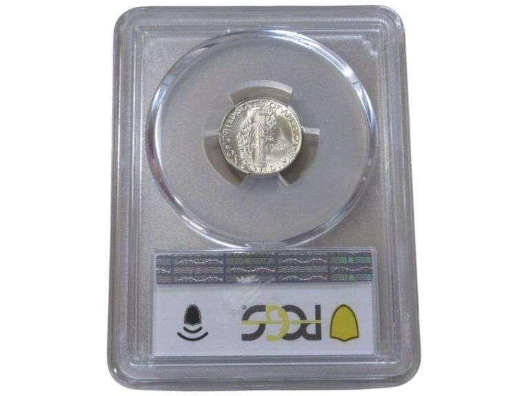 1941-D Mercury Dime PCGS MS 64 FB Graded