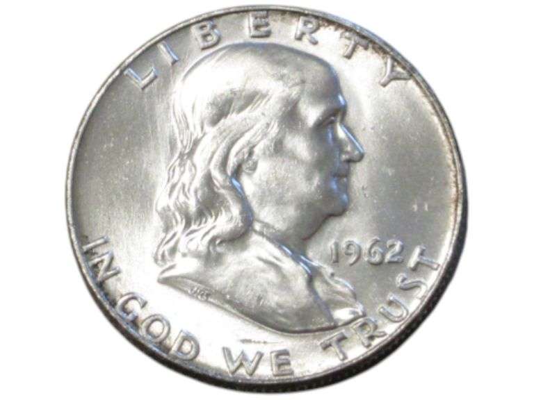 1962 D Franklin Half Dollar Silver  - Liberty In God We Trust