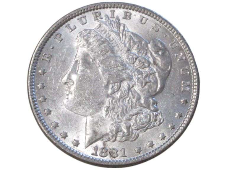 U.S TYPE COINS, CURRENCY, MORGANS, PCGS, SEATED AND BUST TYPE, SATURDAY JULY 12TH AUCTION