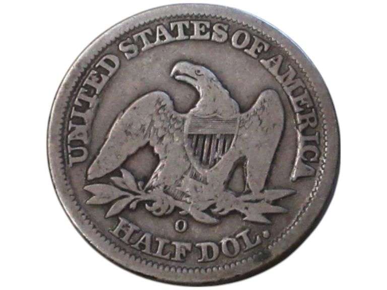 1854 O Seated Liberty Half