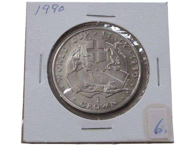 1990 World Cup Italy Commemorative 1 Crown