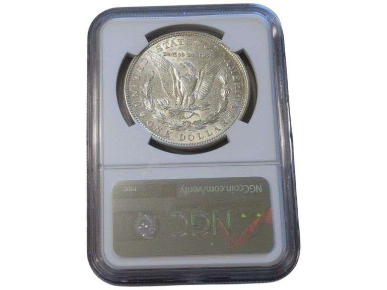 1921 Morgan Silver Dollar NGC AU 58 Graded