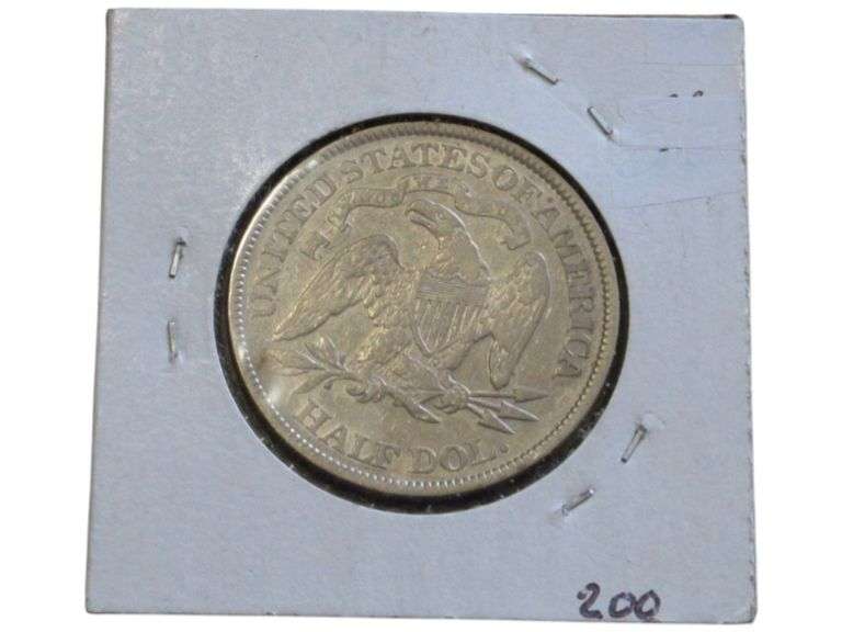 1875 SMALL LETTER SEATED HALF DOLLAR