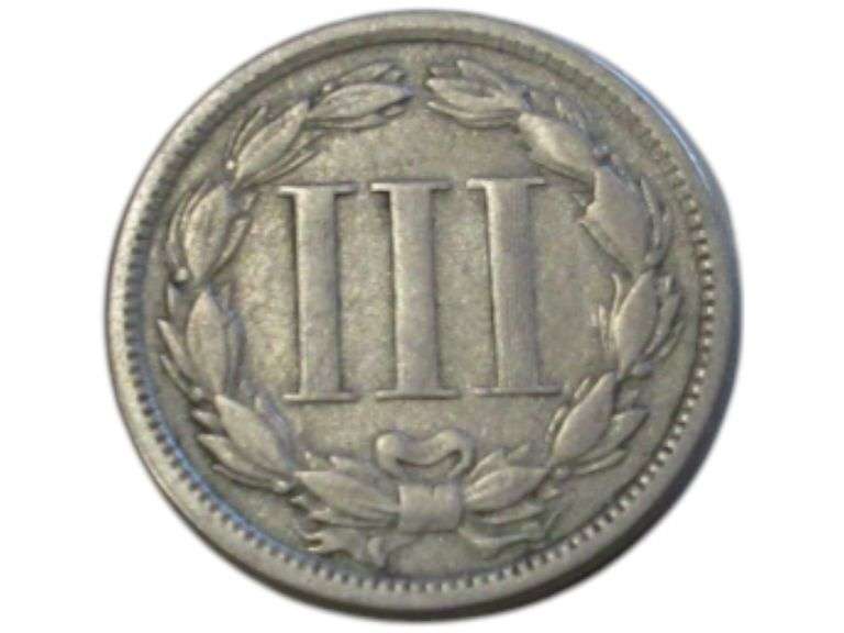 1865 United States Three-Cent