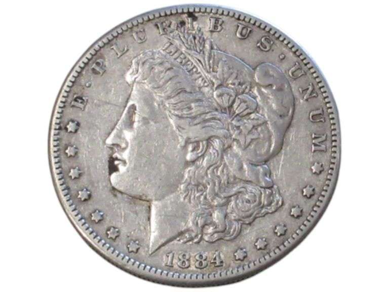 1884 S Morgan Silver Dollar