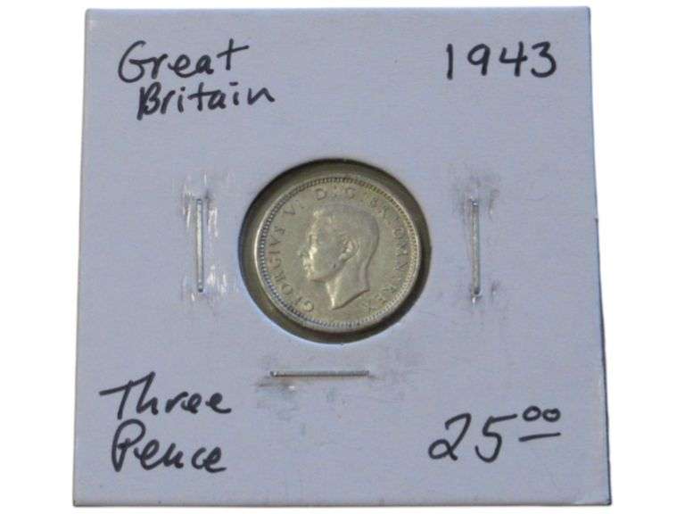 1943 Great Britain Three Pence