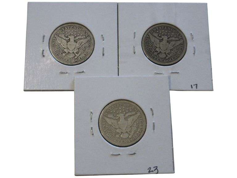 1914 & 1916 Barber Quarter Collection - VG Grades and Unique Details