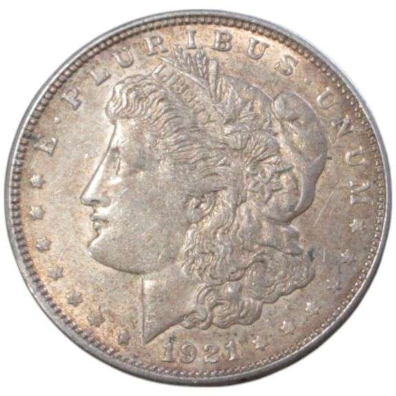 $1 1921 D MORGAN SILVER DOLLAR