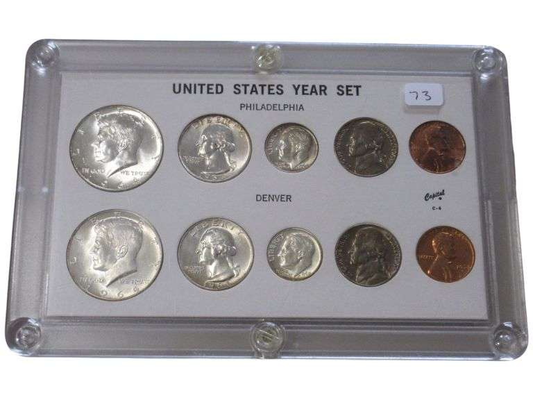 1964 United States Mint  Year Set - Philadelphia & Denver