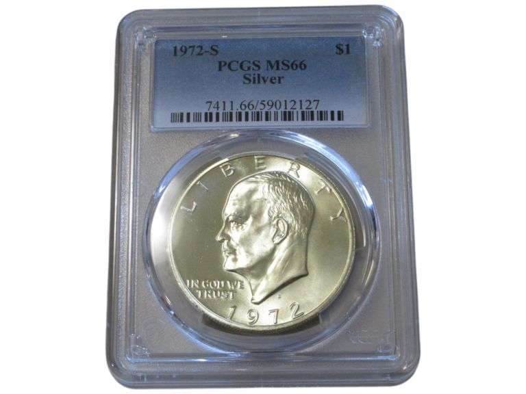 1972-S Eisenhower Dollar PCGS MS66 Silver