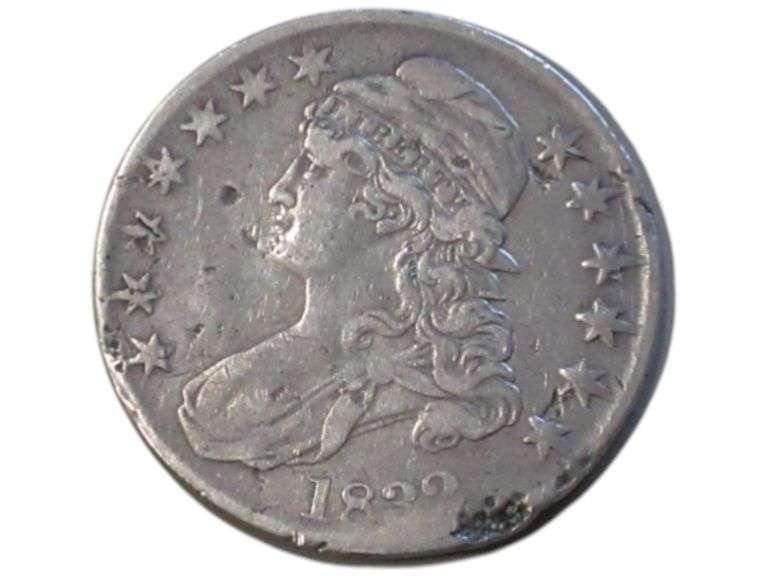 1832 Capped Bust Half Dollar  - Antique U.S. Silver Currency