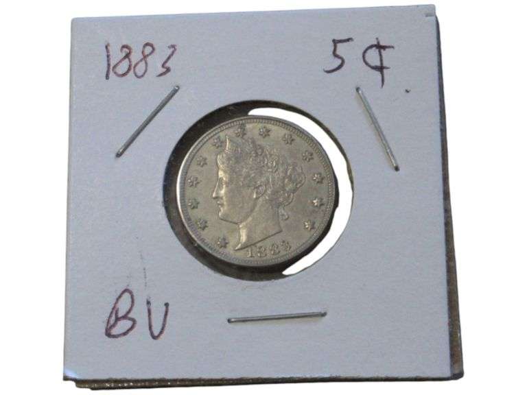 1883 Liberty Head Nickel, BU Condition, No Cents