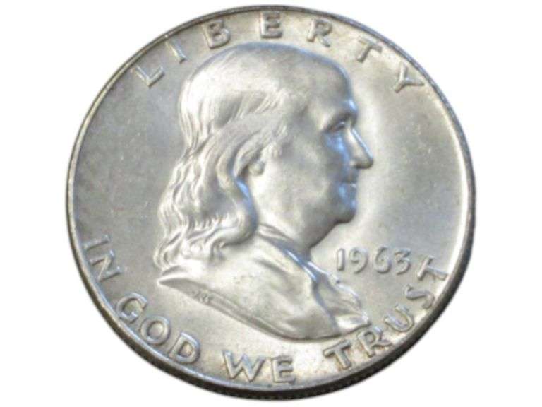 1963 D Franklin Half Dollar  - Liberty Design