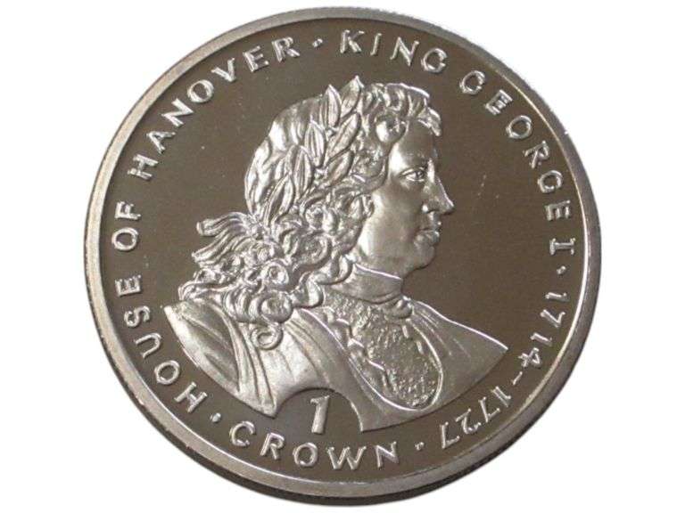 King George I Commemorative 1 Crown  - House of Hanover 1714-1727