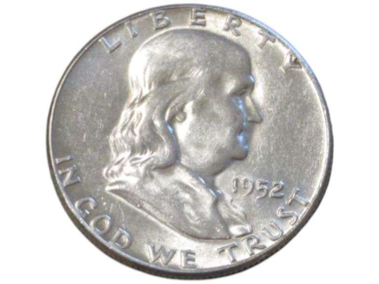 1952 Franklin Half Dollar  - Liberty Series