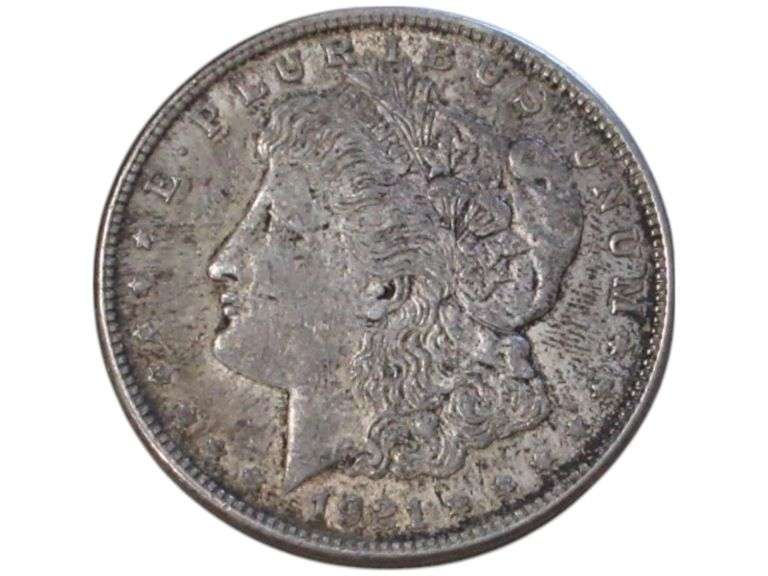 $1 1921 Morgan silver dollar