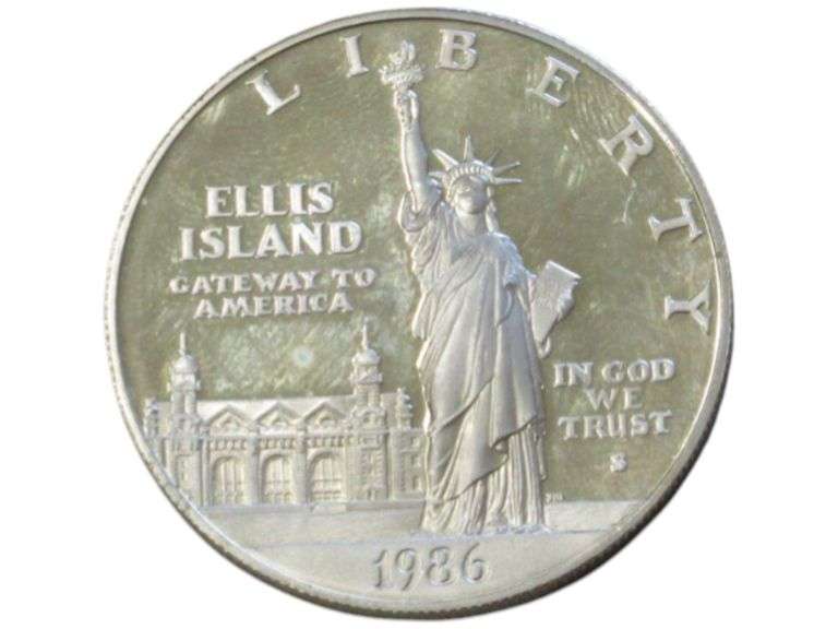 1986 Ellis Island Commemorative Silver Dollar