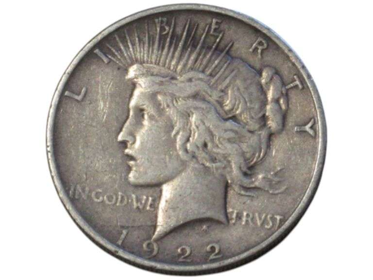 1922 D Peace Silver Dollar
