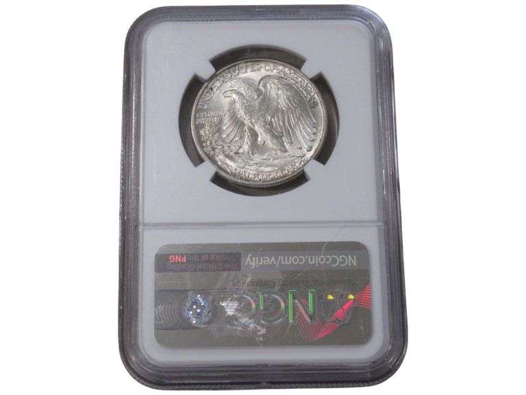 1945 Walking Liberty Half Dollar MS64 NGC Graded
