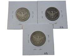 1914-1916 Barber Quarter  Set - Nice Details, VG to F Grades