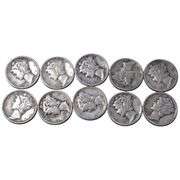 10 MERCURY DIMES 1941