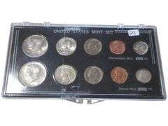 1964 United States Mint Set with Kennedy Half Dollars - Philadelphia and Denver Mints