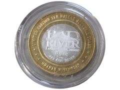 Limited Edition Bald Eagle $10 Silver & Brass Casino Token