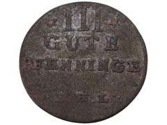 1766 German States with Crown and Monogram Design