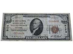 $10 NATIONAL SAN FRANCISCO CHARTER 9174 1929