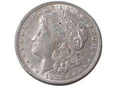1921 S Morgan Silver Dollar  - Collectible U.S. Currency