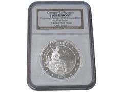 George T. Morgan $100 Union 1876 Design 2010 Silver Gem Proof
