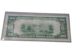 1929 Kansas City $20 Federal Reserve Bank Note