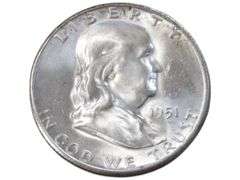 1951 S Franklin Half Dollar Silver