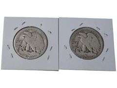 1918 Walking Liberty Half Dollar s - Set of 2