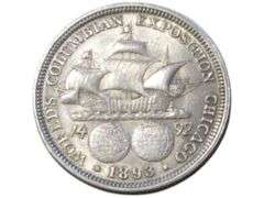 1893 Columbian Exposition Half Dollar  - U.S. Silver Commemorative