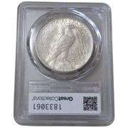 $1 1923-D PEACE SILVER DOLLAR PCGS AU 58