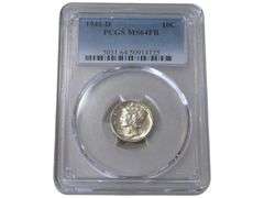 1941-D Mercury Dime PCGS MS 64 FB